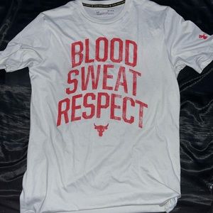 under armour blood sweat respect tshirt